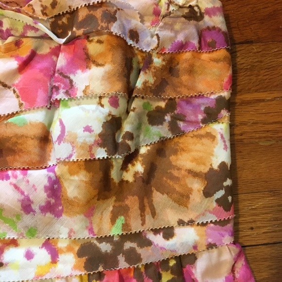 J Crew Strapless Floral Dress- Size 6 - Picture 2 of 7